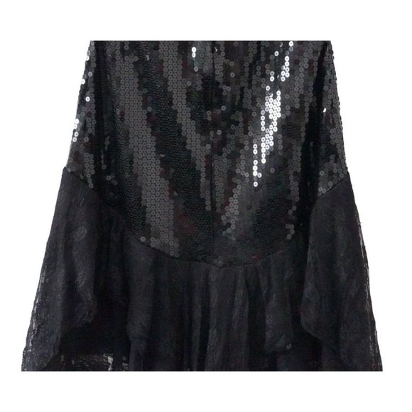 Vintage Climax Dress David Howard Karen Okada Cocktail Party Black Sequins Lace - Picture 8 of 13